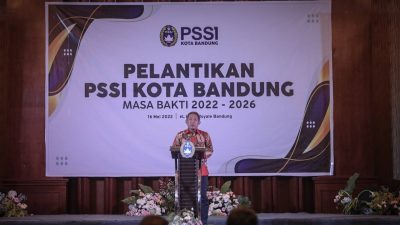 Dilantik, Pengurus Askot PSSI Bandung Siap Kerja Nyata Dan Gerak Bersama
