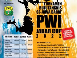 Peringati Hari Pahlawan, IKWI Jabar Gelar Turnamen Bulutangkis PWI JABAR CUP