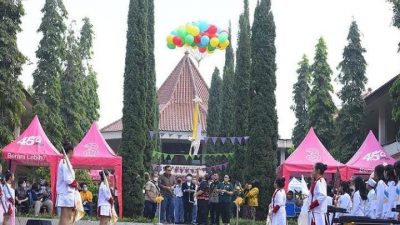 Grup Marching Band SMA Mardi Yuana Tampil Memukau Dihadapan Wali Kota Sukabumi