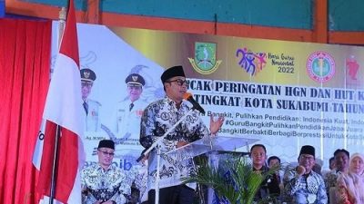 Hadiri HGN, Wali Kota Sukabumi Ucapkan Terimakasih Kepada Guru