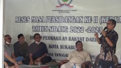Gelar Reses, Wakil Ketua DPRD Kota Sukabumi: Akan Saya Sampaikan Aspirasi Warga Pada Sidang Paripurna