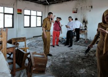 SMPN 25 Bandung Pasca Kebakaran segera di perbaiki