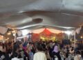 Suasana malam hari di Sukabumi Culinary Night 2023. Sabtu (25/11) malam.