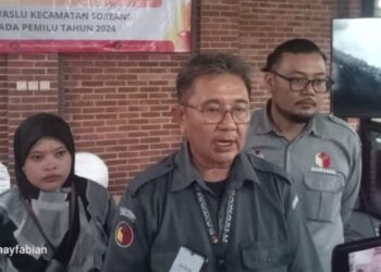 Panwaslu Kec Soreang Jumpa Perss di Rumah Sadu Soreang Kab Bandung