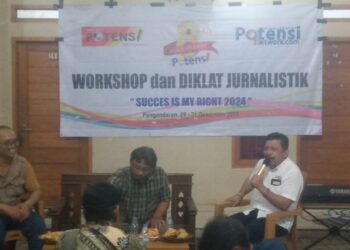 Diklat Jurnalistik Potensi Network di Hotel Pangandaran