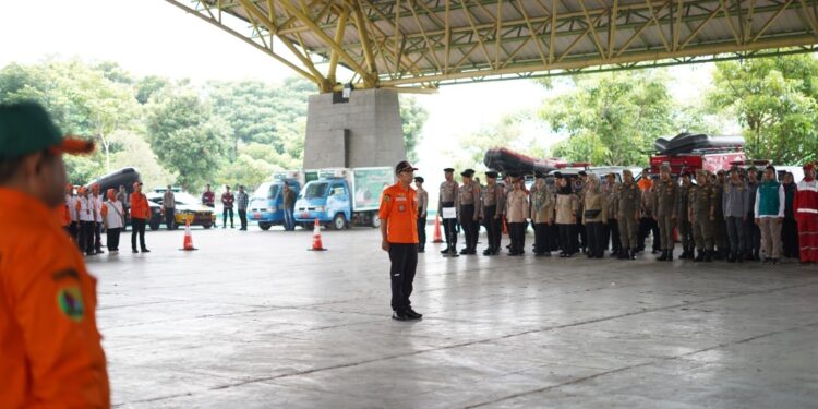 Pemilu di Puncak Musim Hujan, Pemkab Bandung Antisipasi Bencana dengan Apel Kesiapsiagaan