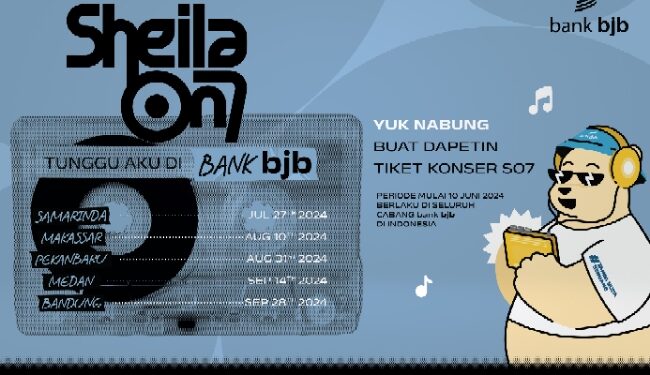 Nabung di bank bjb, Bisa Dapat Tiket Konser Sheila On 7 di Special Tour 2024