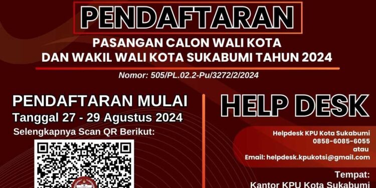 Komisi Pemilihan Umum Kota Sukabumi Pengumuman Tentang Pendaftaran Pasangan Calon Walikota Dan Wakil Walikota SukabumiI Tahun 2024