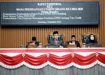 Paripurna Tetapkan Fraksi-Fraksi DPRD Kota Bandung Masa Jabatan 2024-2029
