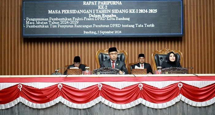 Paripurna Tetapkan Fraksi-Fraksi DPRD Kota Bandung Masa Jabatan 2024-2029