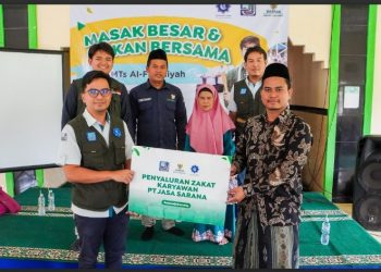 Baznas Jabar Gelar Makan Gratis di MTs Al-Faqihiyah, Kabupaten Bandung