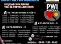 Meriahkan HPN dan HUT PWI ke -79, PWI Kota Sukabumi Gelar Turnamen Tenis Meja