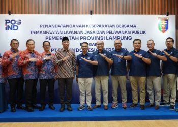 Gubernur Lampung Teken Kesepakatan Pemanfaatan Layanan Jasa dan Pelayanan Publik