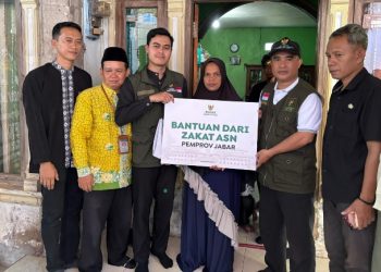 BAZNAS Jabar dan BAZNAS Garut Bersama BJB Garut Beri Santunan Korban Ledakan Amunisi