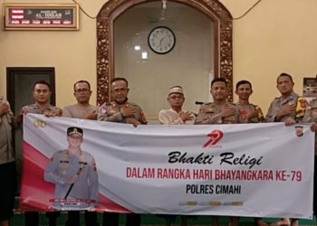 Sambut Hari Bhayangkara ke 79 Polsek Cimahi Lakukan Bakti Sosial