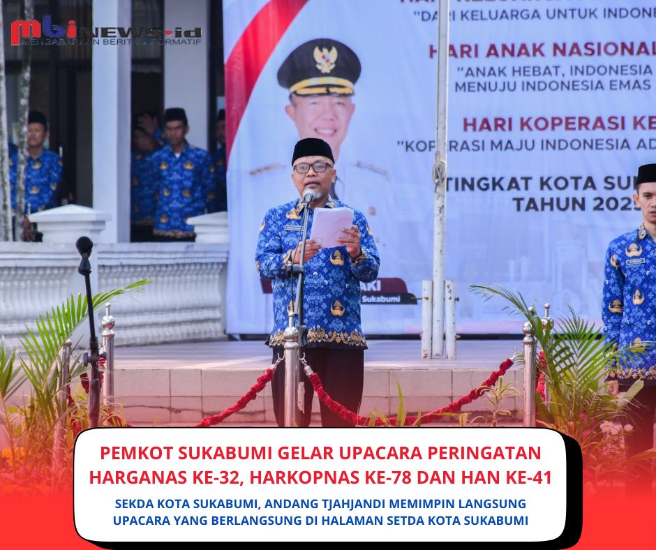 Pemkot Sukabumi Gelar Upacara Peringatan Tiga Hari Besar Nasional