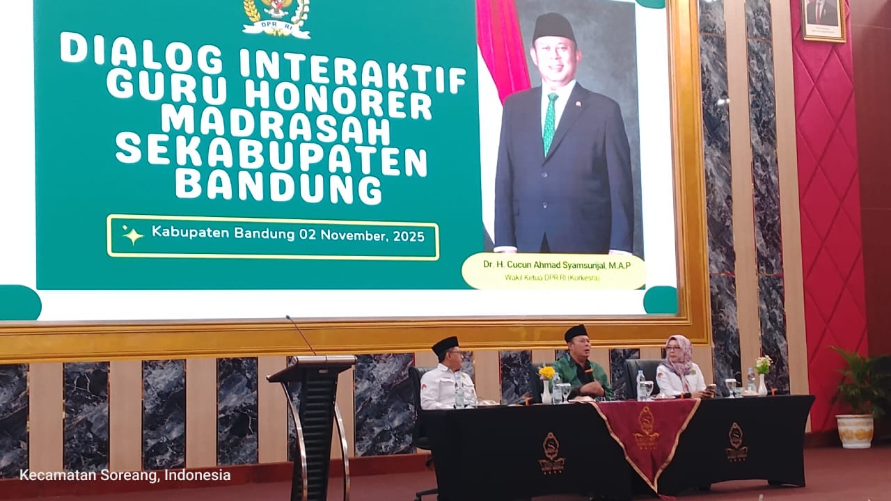Wakil Ketua DPR RI Cucun, Perjuangkan Nasib Guru Honorer Madrasah di Kabupaten Bandung