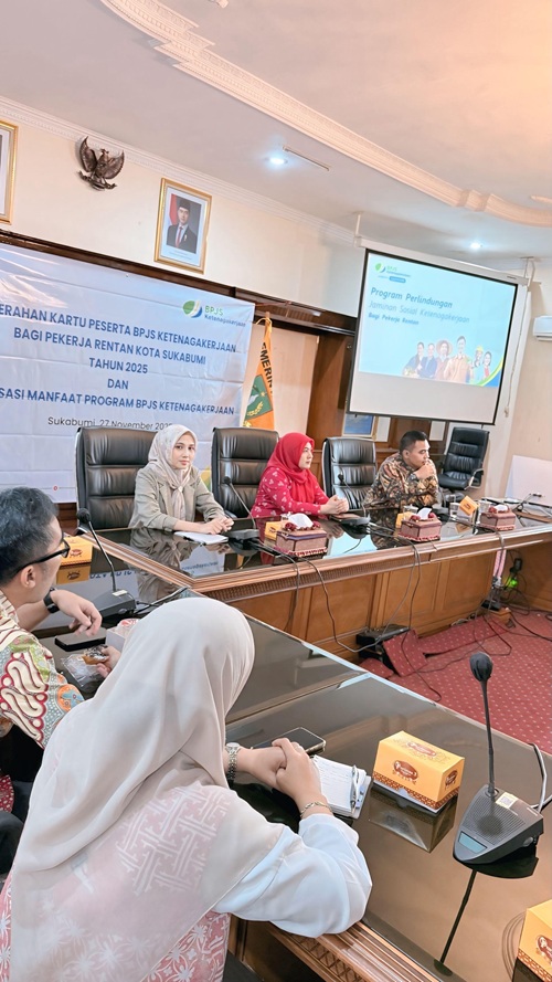 Disnaker Kota Sukabumi Lindungi 3.382 Pekerja Rentan lewat Dana DBHCHT 2026