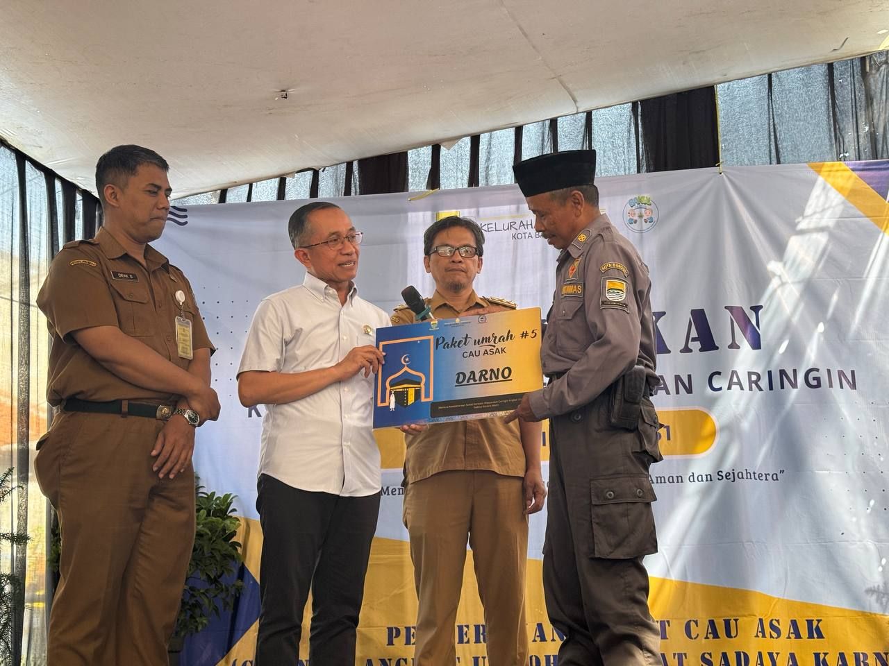 Program “Cau Asak” Berangkatkan Petugas Satlinmas, Kang Asmul: Wujud Nyata Gotong Royong Warga