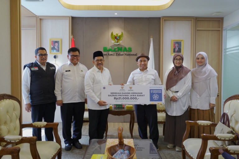 BAZNAS Jabar Salurkan Rp251 Juta Bantuan Kurban dan Sedekah Daging untuk Palestina