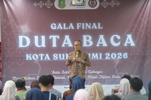 Wali Kota Sukabumi Dorong Duta Baca Jadi Penggerak Literasi di Era AI, Ladifa Olwi Salsa Juara Duta Baca Sukabumi 2026
