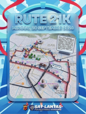 Pocari Sweat Run Bandung 2026 Digelar Dua Hari, Simak Rute 10K dan Half Marathon